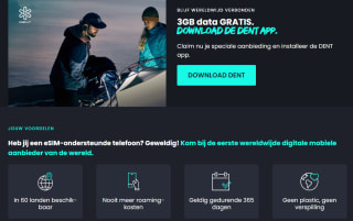 3GB data gratis bij Dent Wireless e-SIM