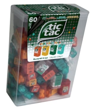 Tic Tac Mini 60 doosjes voor €9,99 bij Amazon.nl