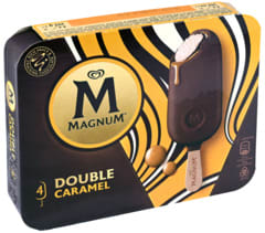 2 pakken Magnum Double Caramel 4x88ml voor €4,99 bij butlon