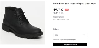 Botas de Cuero para Hombre Timberland Elmhurst por 49.99€