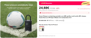 Pompe à air électrique portable Xiaomi Mijia Air à 24,88€