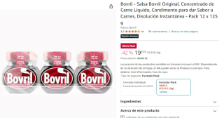 12 Salsas Bovril Original para carnes por 19,80€