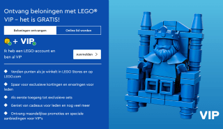Gratis LEGO VIP-sleutelhanger bij je eerstvolgende aankoop