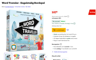 Word Traveler - Engelstalig Bordspel voor €10,99 bij Bol