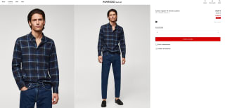 Camisa regular fit franela cuadros Hombre por solo 2,99€