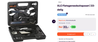 XLC Fietsgereedschapsset in koffer 33-delig voor €33 bij iBood