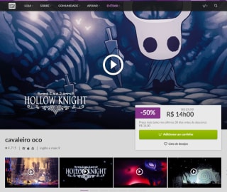 Jogo: Hollow Knight - R$ 14