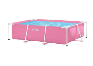 Piscina desmontable rectangular rosa 1.662 L Small Frame INTEX por 76,69€
