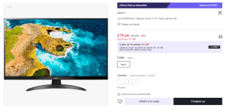 Televisor LG 27TQ615S-PZ.AEU 27" LED FullHD Smart TV por 175.25€ (Cuenta Nueva 163.25€)