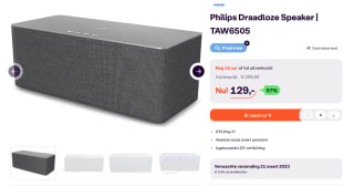 Philips Draadloze Speaker TAW6505 voor €129 bij iBOOD