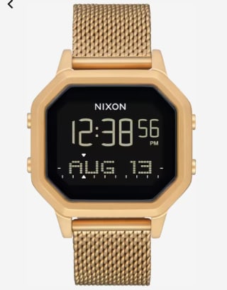 Nixon The Siren Milanese gold digitaal horloge voor €44,95 bij Blue Tomato