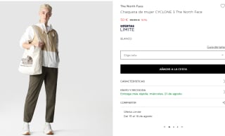 Chaqueta de mujer CYCLONE 3 The North Face por 50€