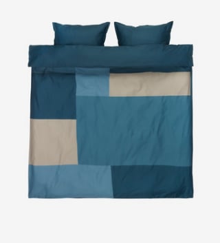 Juego funda nórdica satén MARIA 240x220 azul a solo 25€