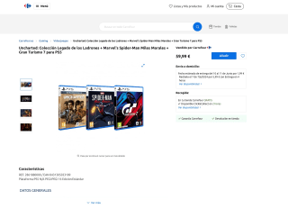 Colección Legado de los Ladrones + Marvel's Spider-Man Miles Morales + Gran Turismo 7 PS5 por 59,99€