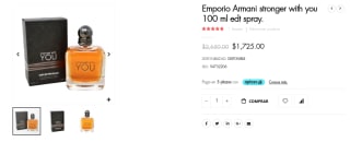 Perfume Emporio Armani Stronger With You 100ml por $1,725 en UFRA