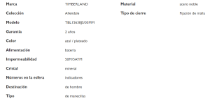 Reloj para Hombre Timberland ALLENDALE por 57€