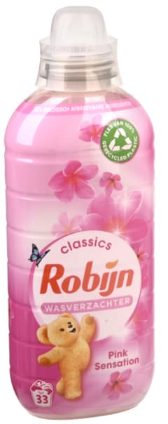 Robijn Wasverzachter Pink Sensation 33 Wasbeurten, 825 ml voor €0,99 bij Butlon
