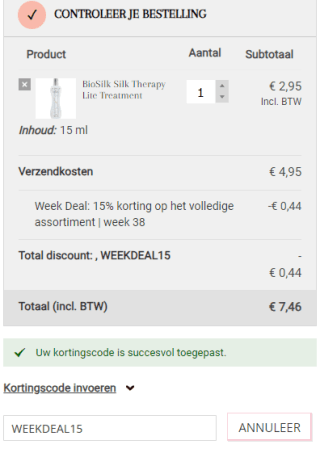 15% extra korting op bijna alles bij John Beerens