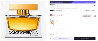 Perfumes Dolce & Gabbana THE ONE mujer por 54,99€