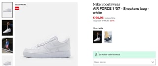 Nike Air Force 1 ’07 herensneakers voor €95,95 bij Zalando