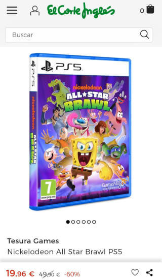 Nickelodeon All-Star Brawl Playstation 5 por 19,96€.