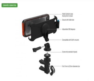 Soporte TV Smartphone - Catalyst CATIPHO6SPMS, Iphone 6/6S Plus, Multi Sport por 9€