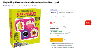 Exploding Kittens Catchables Core Set voor €11,19 bij Bol