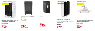 Recopilacion de Estufas, Ventiladores y Radiadores con Hasta 60% de Descuento en Brico Depot