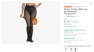 Medias Termicas Mujer Leggins por $81 | Descuento Mercado Libre