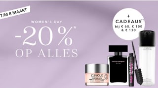 20% korting op veel & kies tot 3 gratis cadeaus bij Douglas
