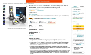 Bombillas H7 LED Coche por solo 29,51€