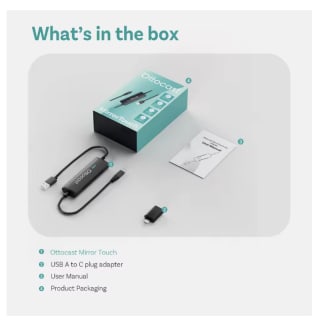 CarPlay con cable inalámbrico y control bidireccional Ottocast Mirror Touch por solo 53,19€