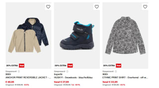 20% extra korting op geselecteerde sale items tot 70% korting bij Zalando(