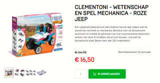 Clementoni Wetenschap & Spel Mechanica - Safari Park voor €16,50 bij Dagknaller