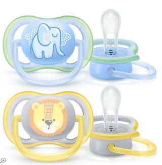 2 Philips Avent Ultra Air Chupete SCF085/01 sin BPA 0-6 meses por solo 4,99€