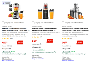 Tot 35% korting op Safecourt Kitchen Machines bij Bol