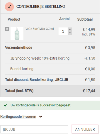 10% korting op bijna alles bij John Beerens