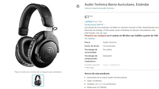 Audio Technica Iberia Auriculares por 61,58€