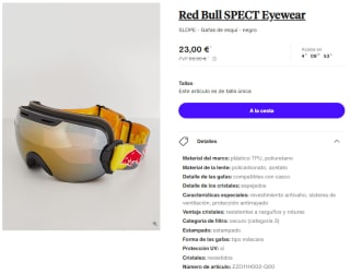 Gafas de esquí Red Bull Slope por 23€