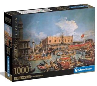 Puzzle de 1000 piezas marca clementoni Museum Collection Return of Bucentaur At The Molo On Ascension Day por 7€