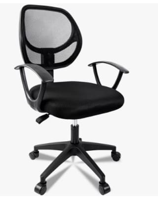 Silla de Oficina Giratoria Ajustable Con Reposabrazos por 27.99€