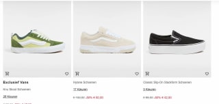 50% + 20% EXTRA korting in de Vans Sale