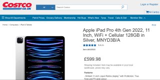 Apple iPad Pro 4th Gen 11" - £599.99