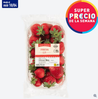 Fresas 500Gr supermercados Aldi a solo 1,15€