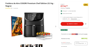 Freidora de Aire marca COSORI Premium Chef Edition (5.5 kg - Negro)  por 114,99€