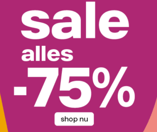 Alle sale nu met wel 75% korting bij VanHaren