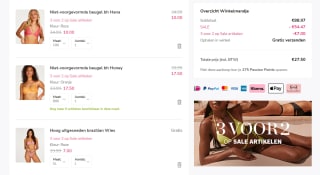 Alle sale artikelen 3 voor 2 bij Hunkemöller