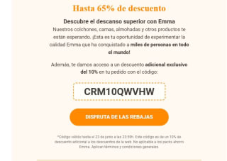Hasta 65% de descuento+10% descuento extra