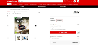 Juego Xbox Series X EA SPORTS™ WRC por 22,99€