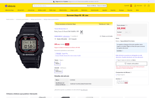 Casio G-SHOCK dw-5600rl-1er por 59,99€